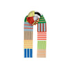 Patchwork Stripe Skinny Scarf