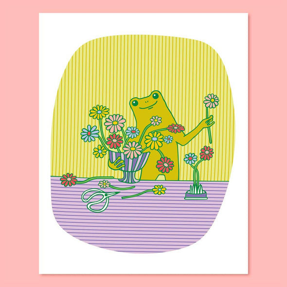 Print: Flower Froggy