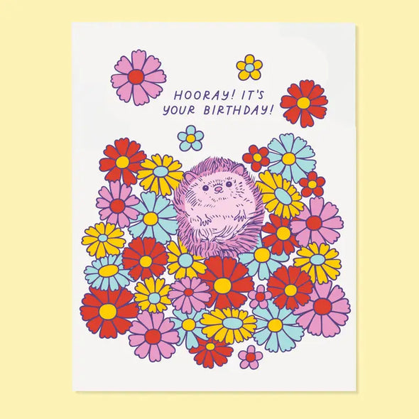 Card: Hedgehog Bday