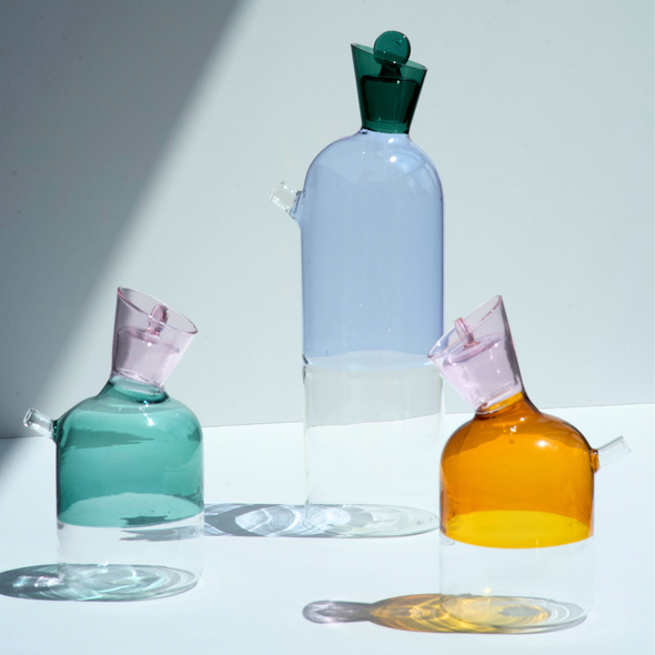 Color Block Water Carafe