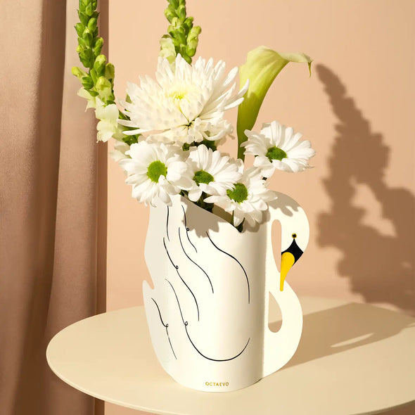 Mini Paper Vase: Swan