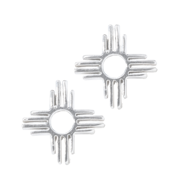 Enchantment: Silver Mini Zia Stud Earrings