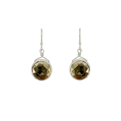 Earrings: Pyrite Coins