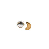 Earrings: Croissant & Coffee