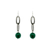 Earrings: Malachite Links