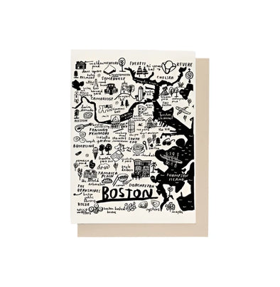 Card: Boston Map