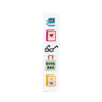 Counted Cross Stitch Bookmark: Bookish