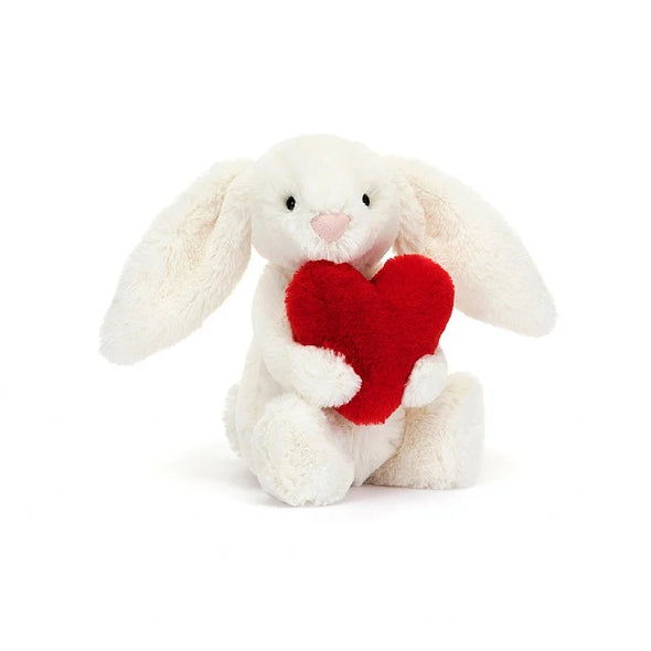 Bashful Red Love Heart Bunny Small