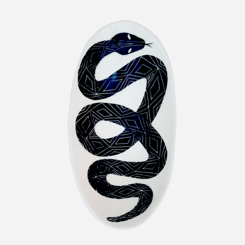 Snake Ellipse Bowl Wall Hanging: Onyx