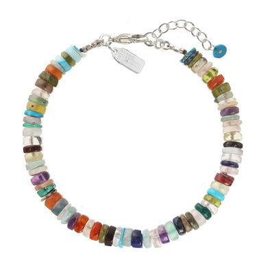 Bracelet: Multi-Stone Heishi Beads