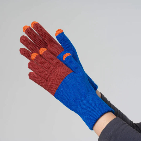 Tech Gloves: Ruby/Cobalt