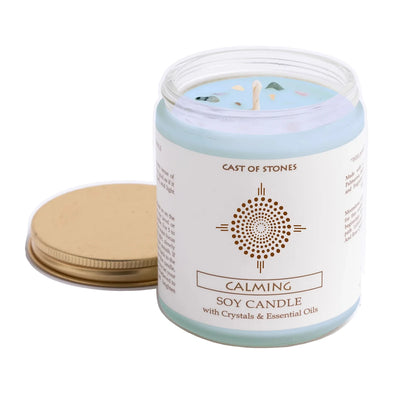 Calming Candle w/ Crystal