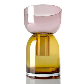 Flip Vase Large: Pink & Yellow
