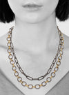 Necklace: Black Italian Paper Clip Chain