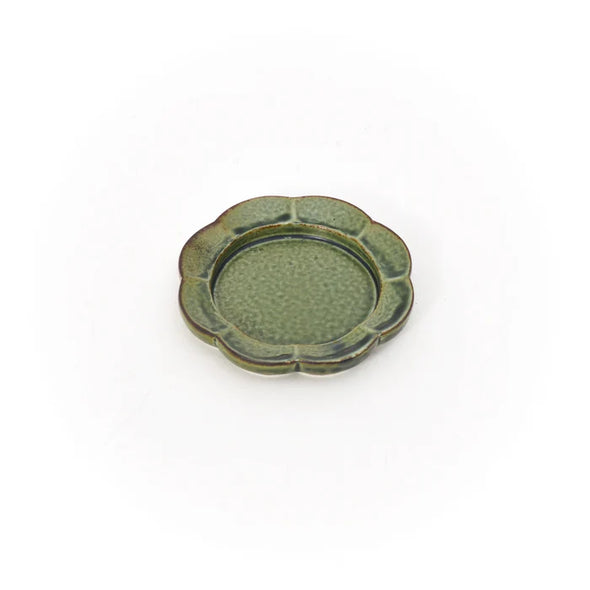 Hibi Flower Green Incense Tray