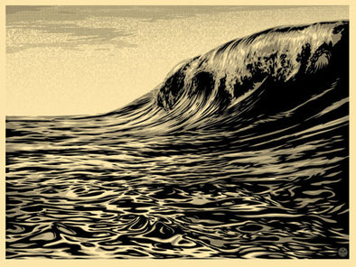 Shepard Fairey Offset Lithograph: Dark Wave