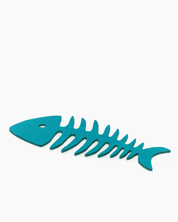 Fish Bone Trivet: Turqoise