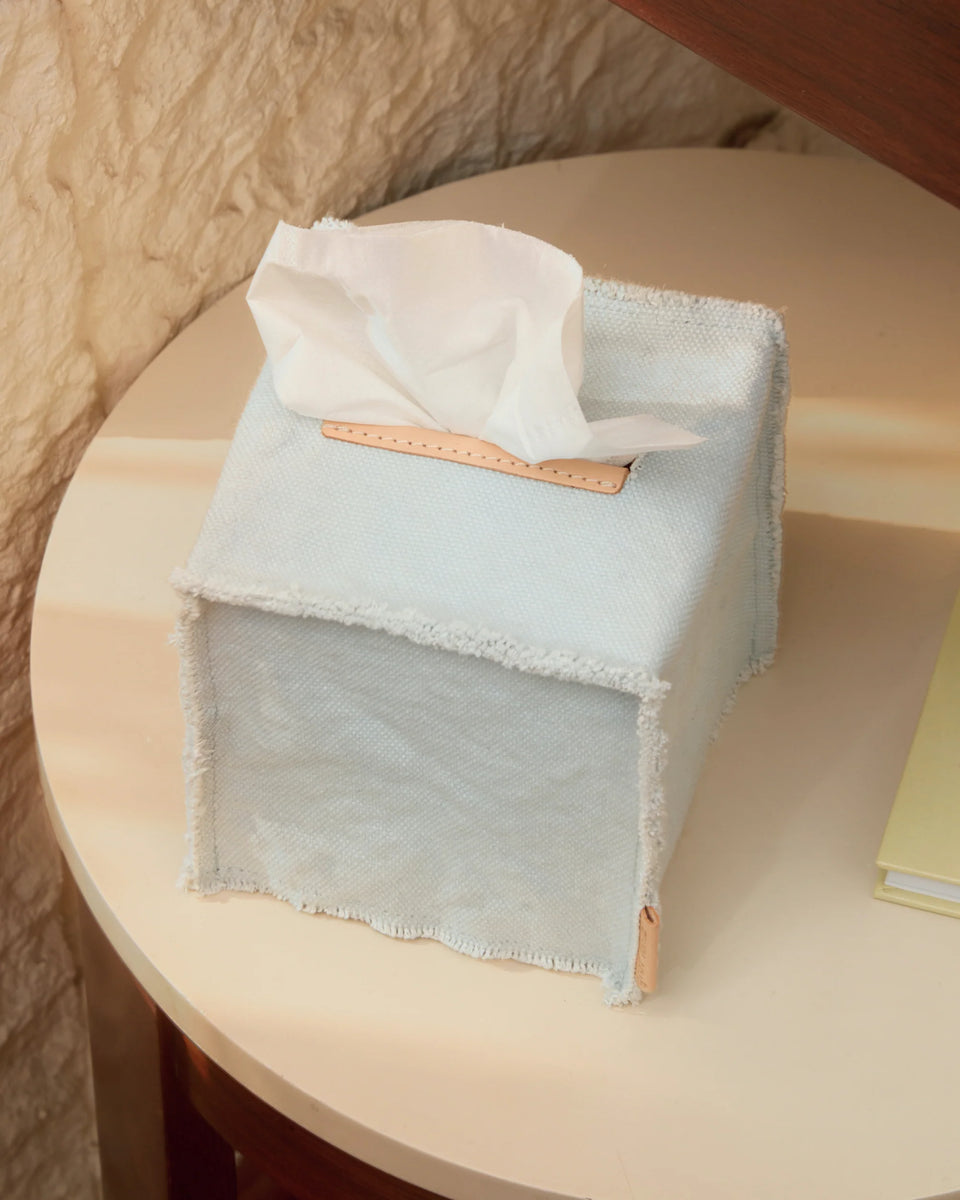 Tissue Box Cover: Mist Canvas – ICA Retail Store