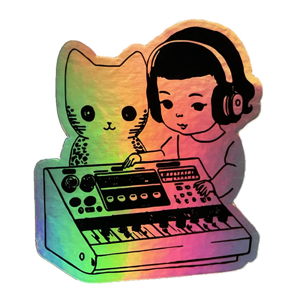 Sticker: Holo Synth Girl