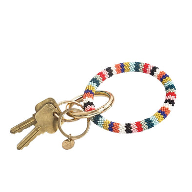 Bracelet: Beaded Key Ring Multicolor