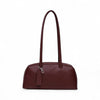 Recycled Leather Bowler Bag: Mahogany