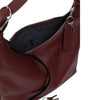 Recycled Leather Shoulder Bag: Mahogany
