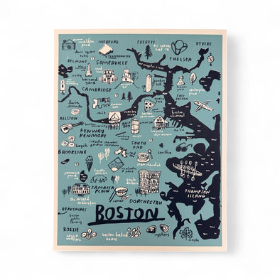 Print: Boston Map