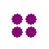 Felt Crest Coasters: Fuchsia