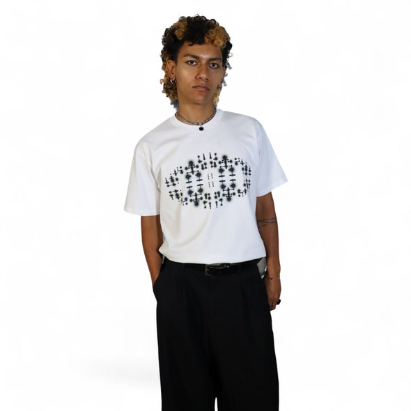 Caroline Monnet Man Made Land Tee: White
