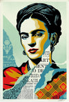Shepard Fairey Offset Lithograph: The Woman Who Defeated Pain (Frida Kahlo)