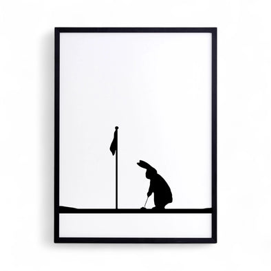 Print: Golfing Rabbit