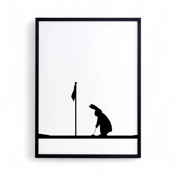 Print: Golfing Rabbit