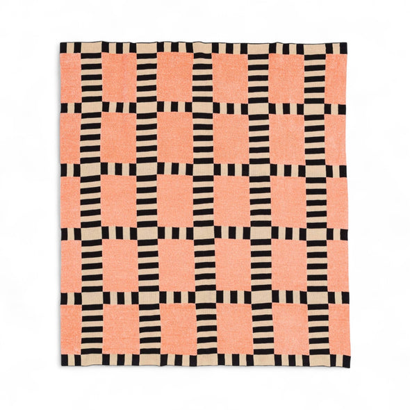 Chenille Throw: Tile Patch