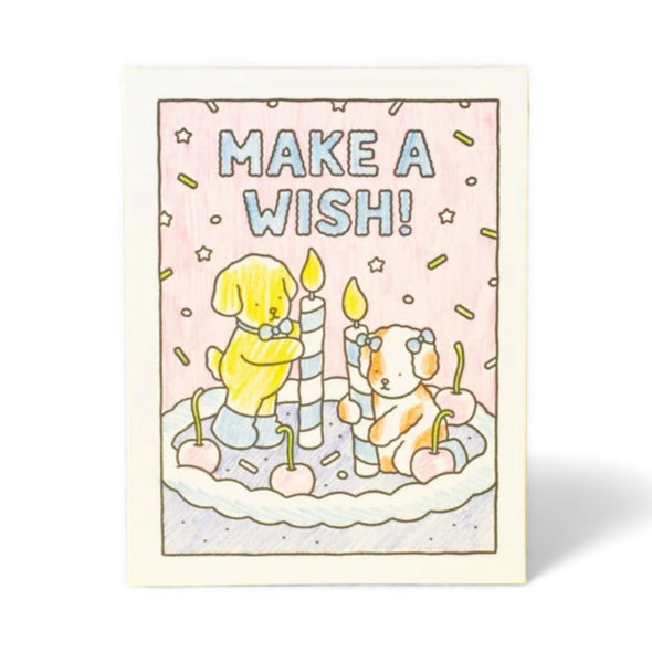 Coloring Card: Birthday Wish