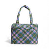 Small Cloud Carry-On: Green Star Plaid