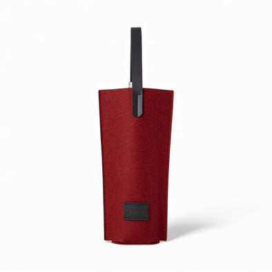 Hana Felt Bottle Bag: Cherry