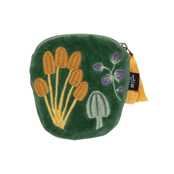 Embroidered Coin purse: Wildgrove