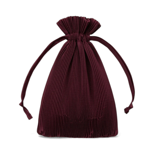 Pleated Baggu: Mahogany