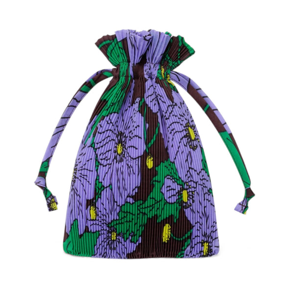 Pleated Baggu: Maroon Poppy