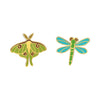 Earrings: Luna Moth & Dragonfly