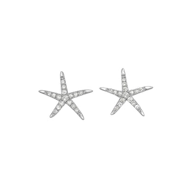 Studs: Diamond Starfish