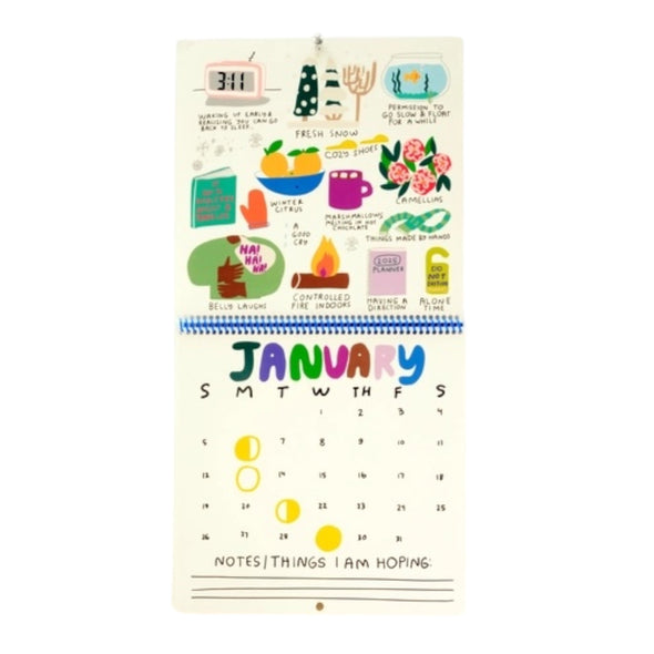 2025 Only Good Things 12-Month Wall Calendar