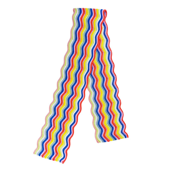 Squiggle Circus Scarf: Multi 1 Rainbow