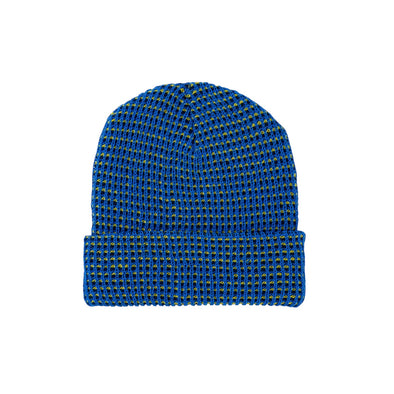 Grid Knit Hat: Cobalt