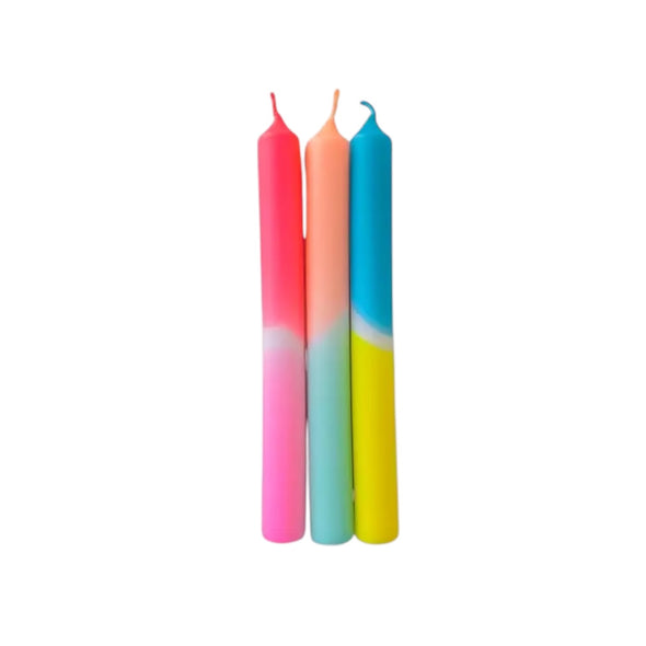 Dip Dye Neon Candle: Lovin' South Beach