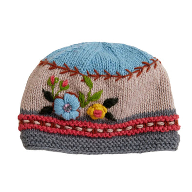 Hand-Knit Beanie: Sand