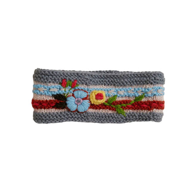 Hand-Knit Headband: Sand