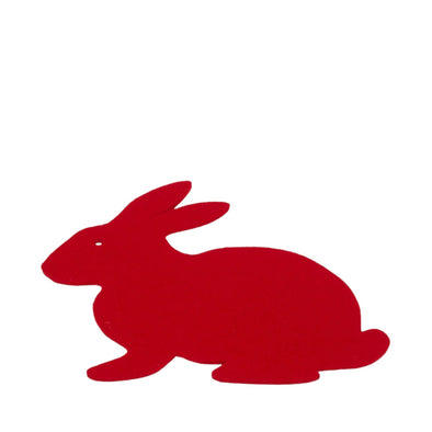 Rabbit Trivet: Red