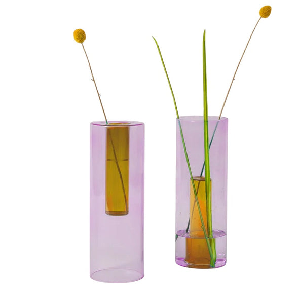 Large Reversible Vase: Lilac/Peach