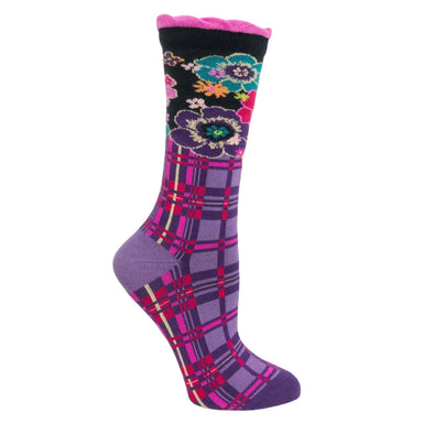Socks: Ecossais Plaid Violet